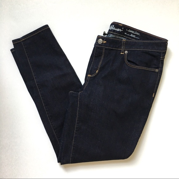 Eddie Bauer Denim - Eddie Bauer Dark Wash Slightly Curvy Skinny Jeans